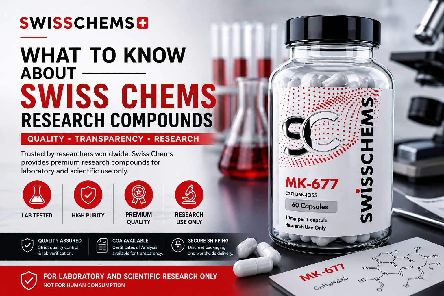 Read more about the article What to Know About Swiss Chems Research Compounds in 2026