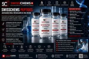Read more about the article Swisschems Peptides in 2026: Why the Swisschems Research Catalog Is Moving Toward Next-Generation Peptide Science