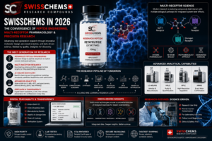 Read more about the article Swisschems in 2026: The Convergence of Peptide Engineering, Multi-Receptor Pharmacology and Precision Research